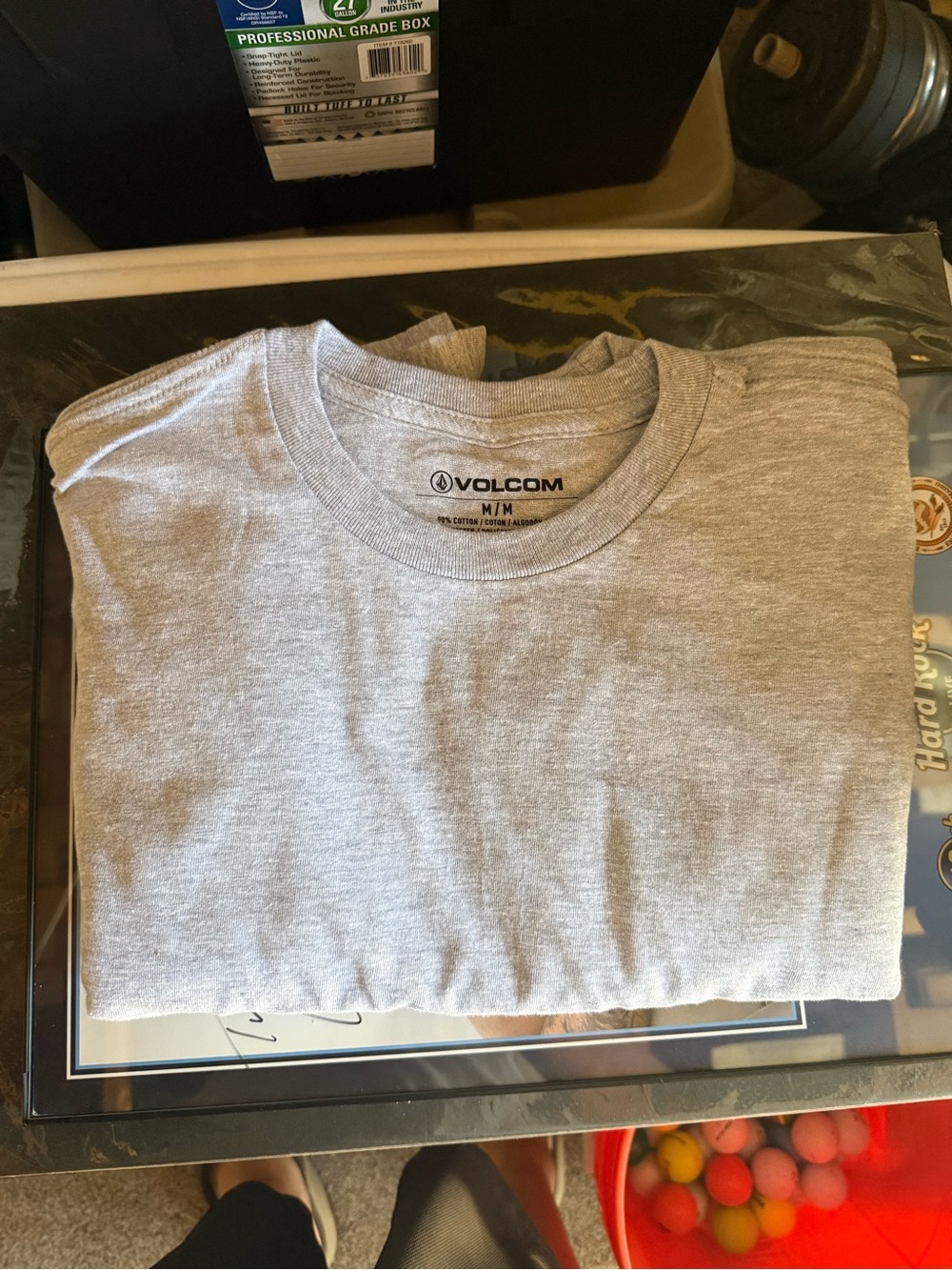 Brand New Volcom T-Shirt  Bundle Of 4 Shirts Solid Grey Size Medium